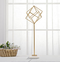 Dekofigur Geometrisch Gold Weiß 52,5 cm – Skulptur Deko