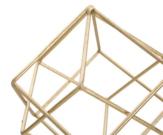 Dekofigur Geometrisch Gold Weiß 41,5 cm – Skulptur Deko