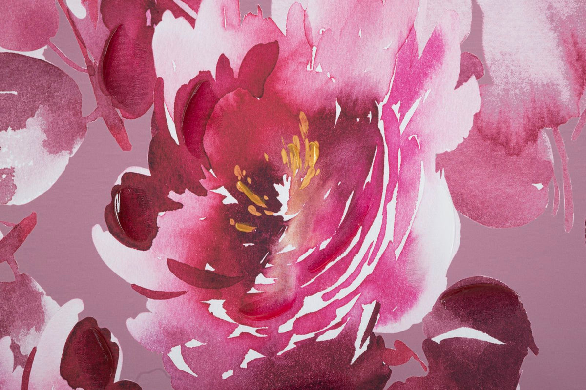 Wandbild Optik Floral 120 cm – Leinwandbild Deko