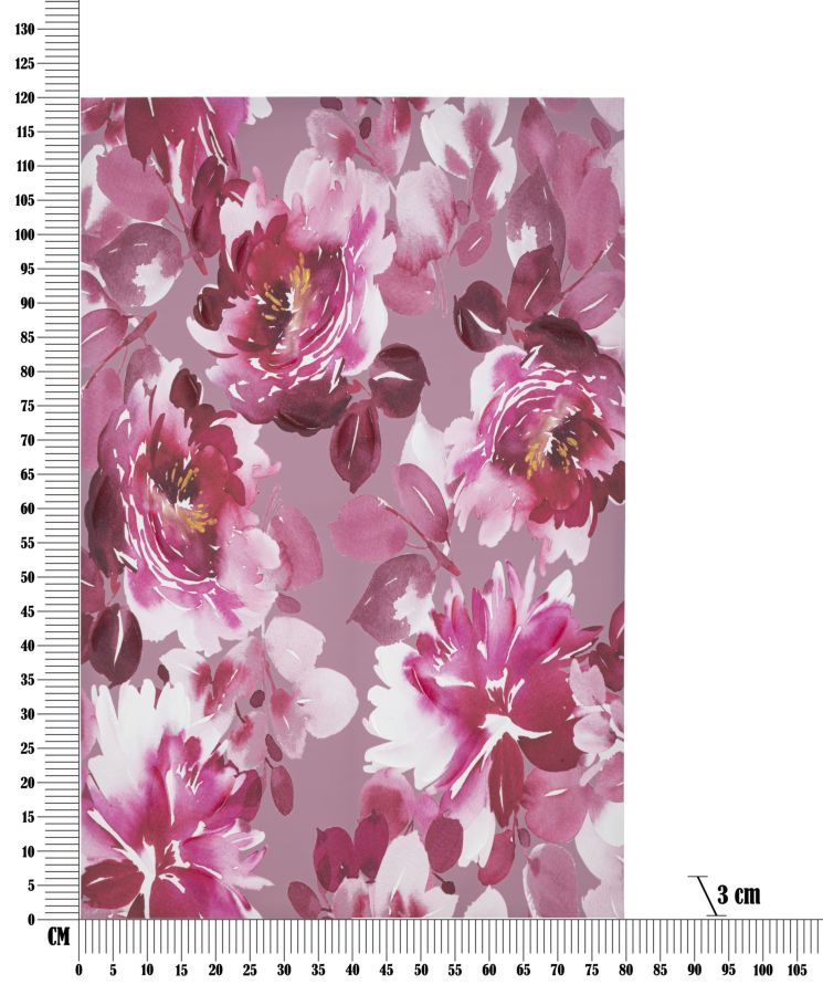 Wandbild Optik Floral 120 cm – Leinwandbild Deko