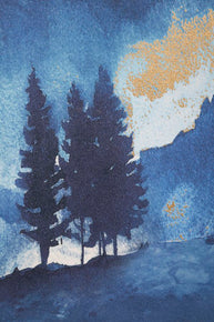 Wandbild Berge 120 cm – Leinwandbild Deko