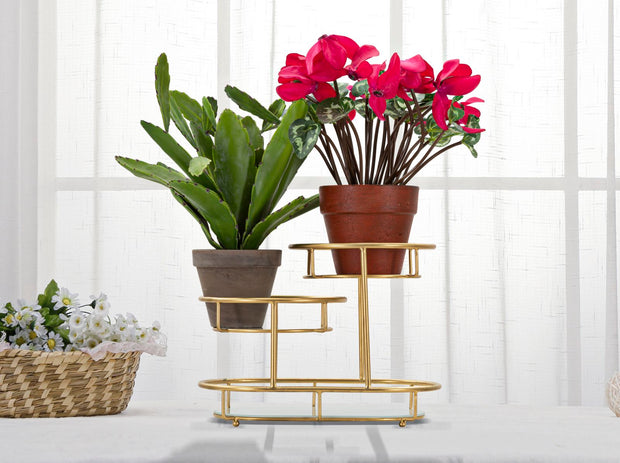 Etagere Gold 3-stufig Spiegel – Schmucktablett
