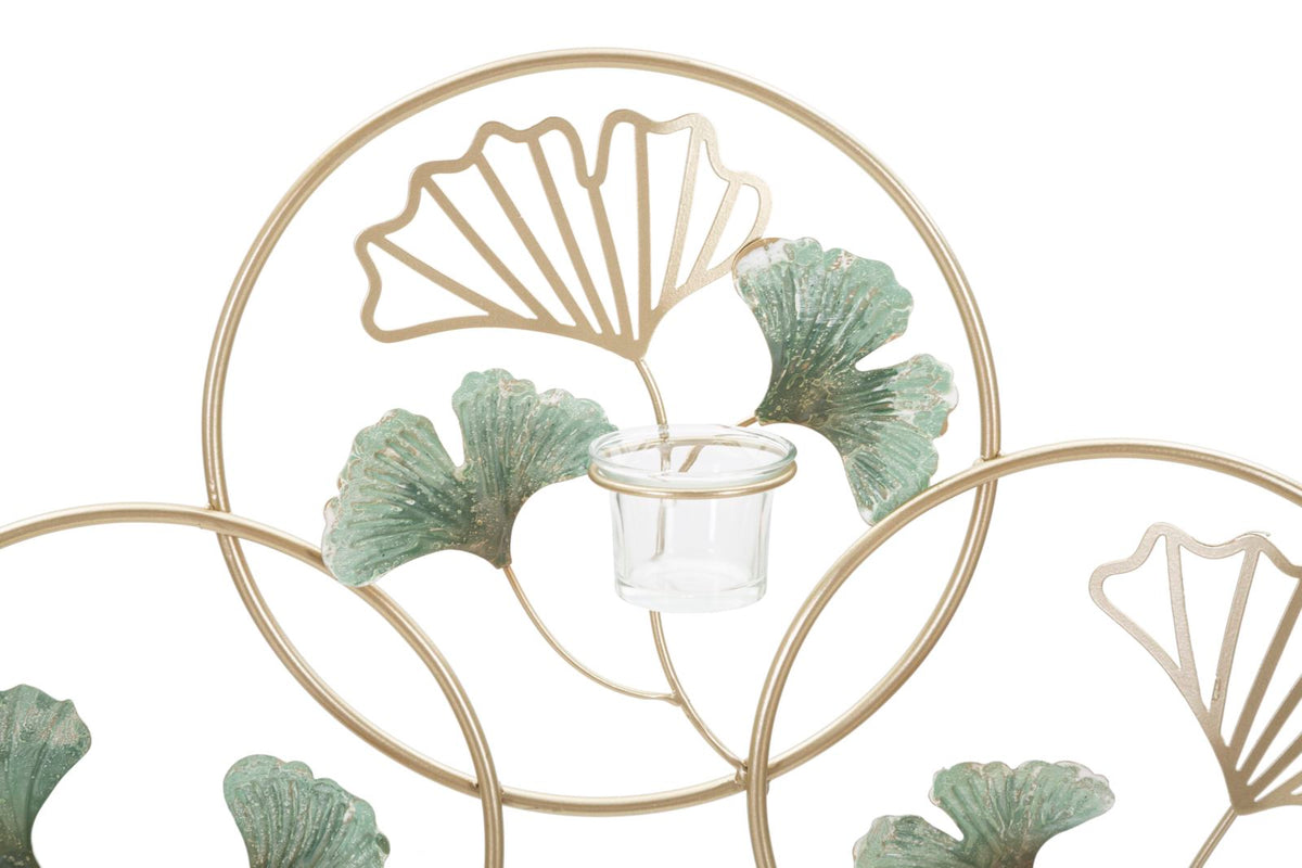 Wandkerzenhalter Greenery Bunt 3er Glas – Kerzenhalter Wand