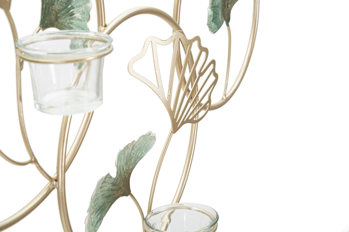 Wandkerzenhalter Greenery Bunt 3er Glas – Kerzenhalter Wand