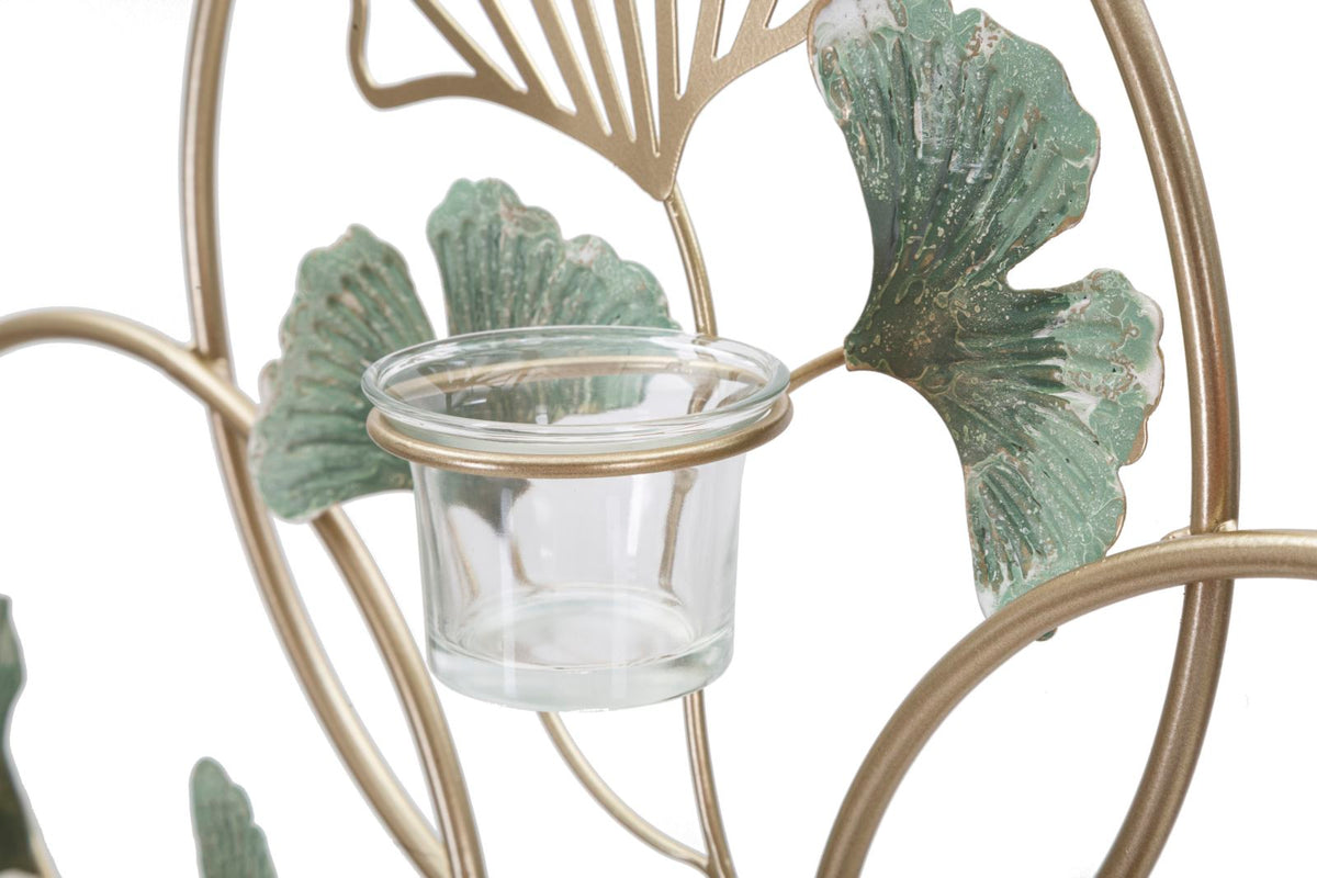 Wandkerzenhalter Greenery Bunt 3er Glas – Kerzenhalter Wand