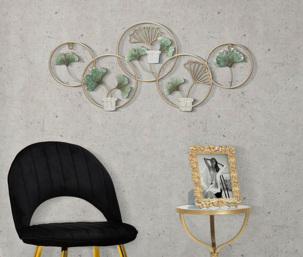Wandkerzenhalter Greenery Bunt 3er Glas – Kerzenhalter Wand