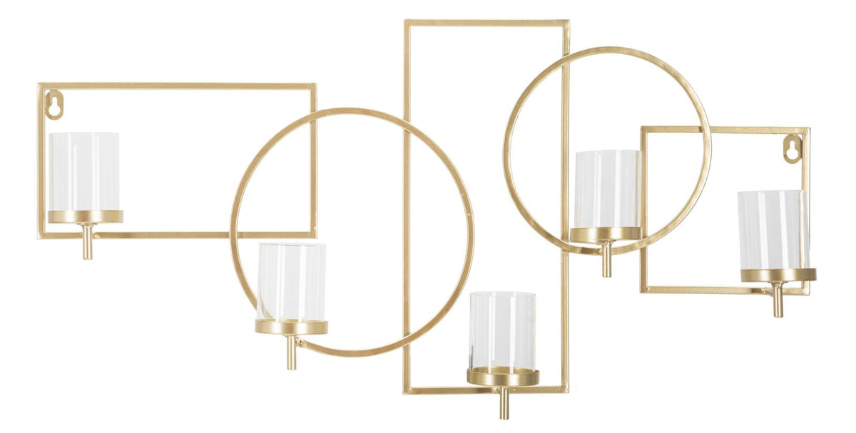 Wandkerzenhalter Marie Gold Kreise – Kerzenhalter Wand