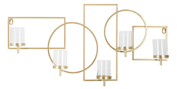 Wandkerzenhalter Marie Gold Kreise – Kerzenhalter Wand