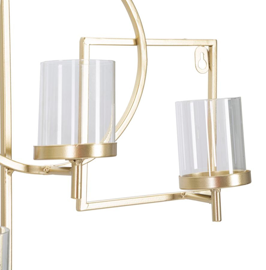 Wandkerzenhalter Marie Gold Kreise – Kerzenhalter Wand