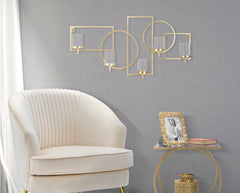 Wandkerzenhalter Marie Gold Kreise – Kerzenhalter Wand