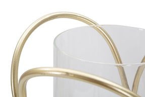 Teelichthalter Glox Gold Glas – Windlicht Deko