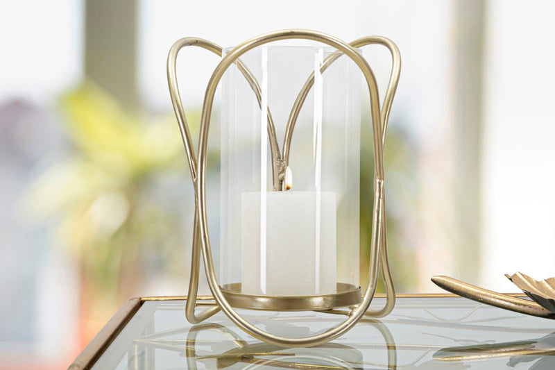 Teelichthalter Glox Gold Glas – Windlicht Deko