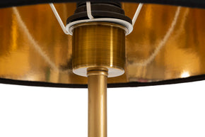 Tischlampe Papageien Schwarz Gold 62,5 cm – Tischleuchte