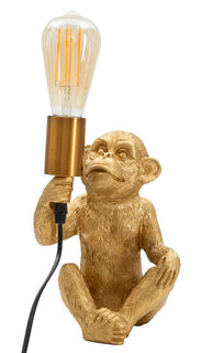 Tischlampe Affe Gold 25 cm – Tischleuchte
