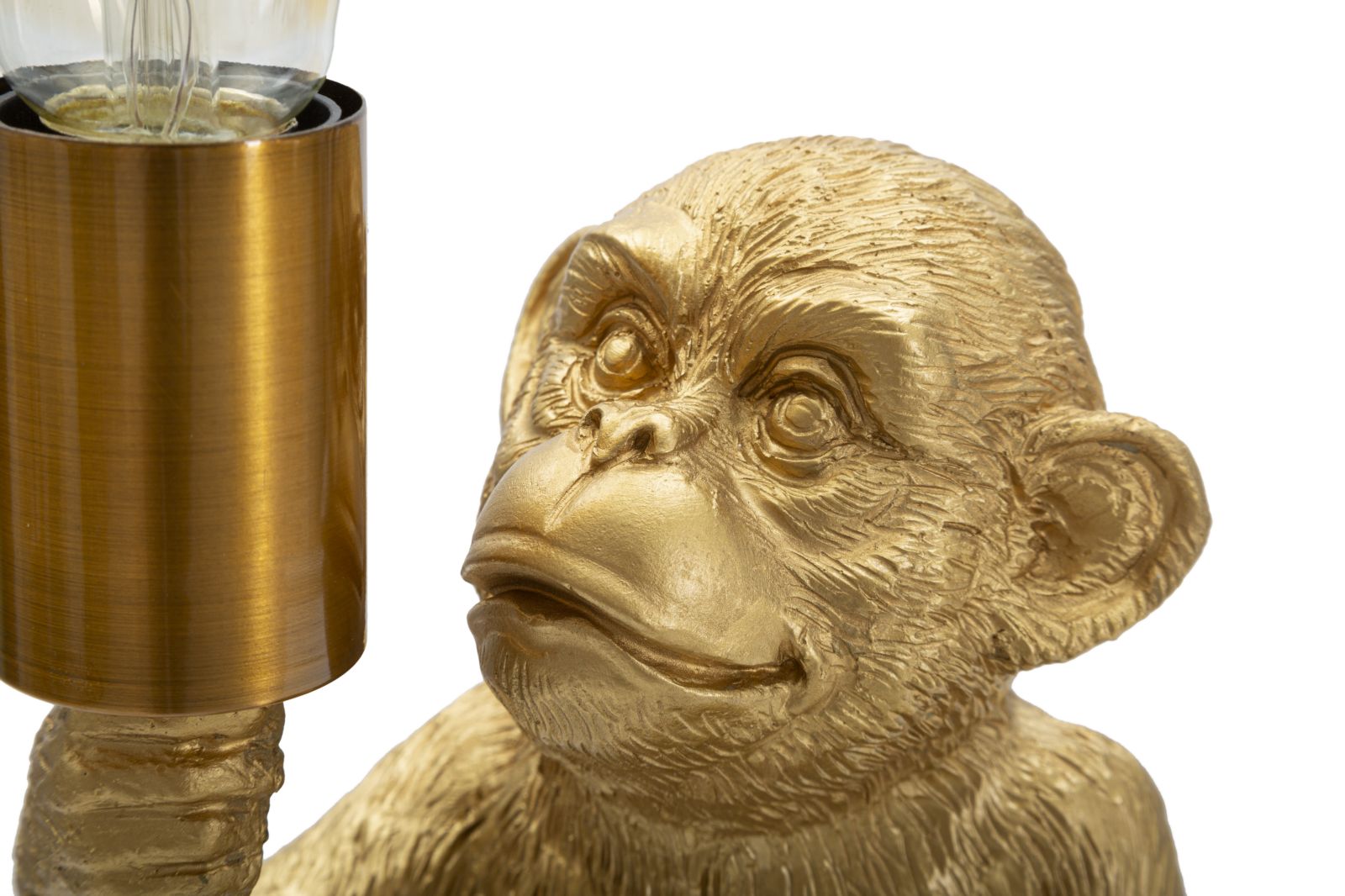Tischlampe Affe Gold 25 cm – Tischleuchte