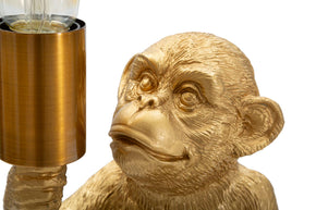 Tischlampe Affe Gold 25 cm – Tischleuchte