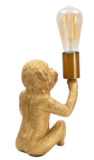Tischlampe Affe Gold 25 cm – Tischleuchte