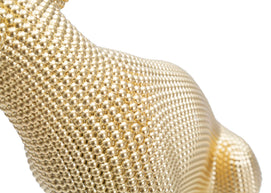 Dekofigur Leopard Sitzend Gold – Tierfigur