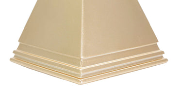 Dekofigur Pyramide Gold 15,5 cm – Skulptur Deko