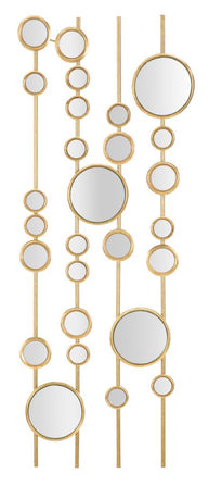Wandpaneel Spiegel Gold 90 cm – Wanddeko