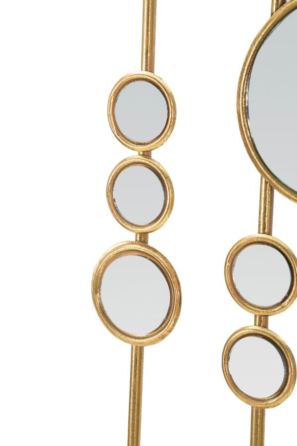 Wandpaneel Spiegel Gold 90 cm – Wanddeko