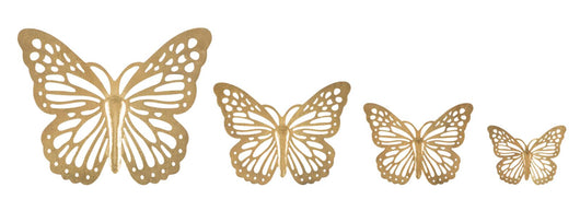 Wandpaneel Schmetterling Gold 29 cm – Wanddeko