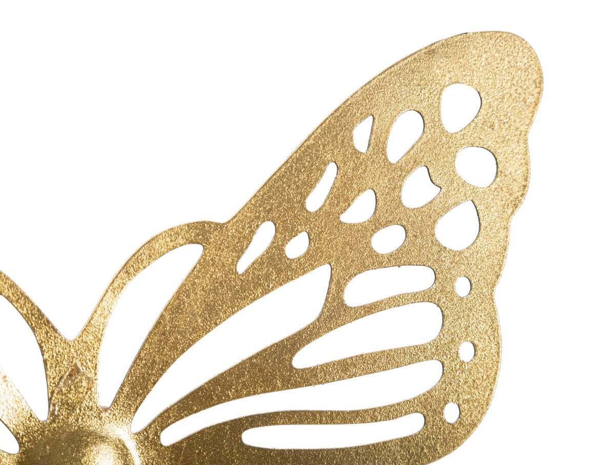 Wandpaneel Schmetterling Gold 29 cm – Wanddeko