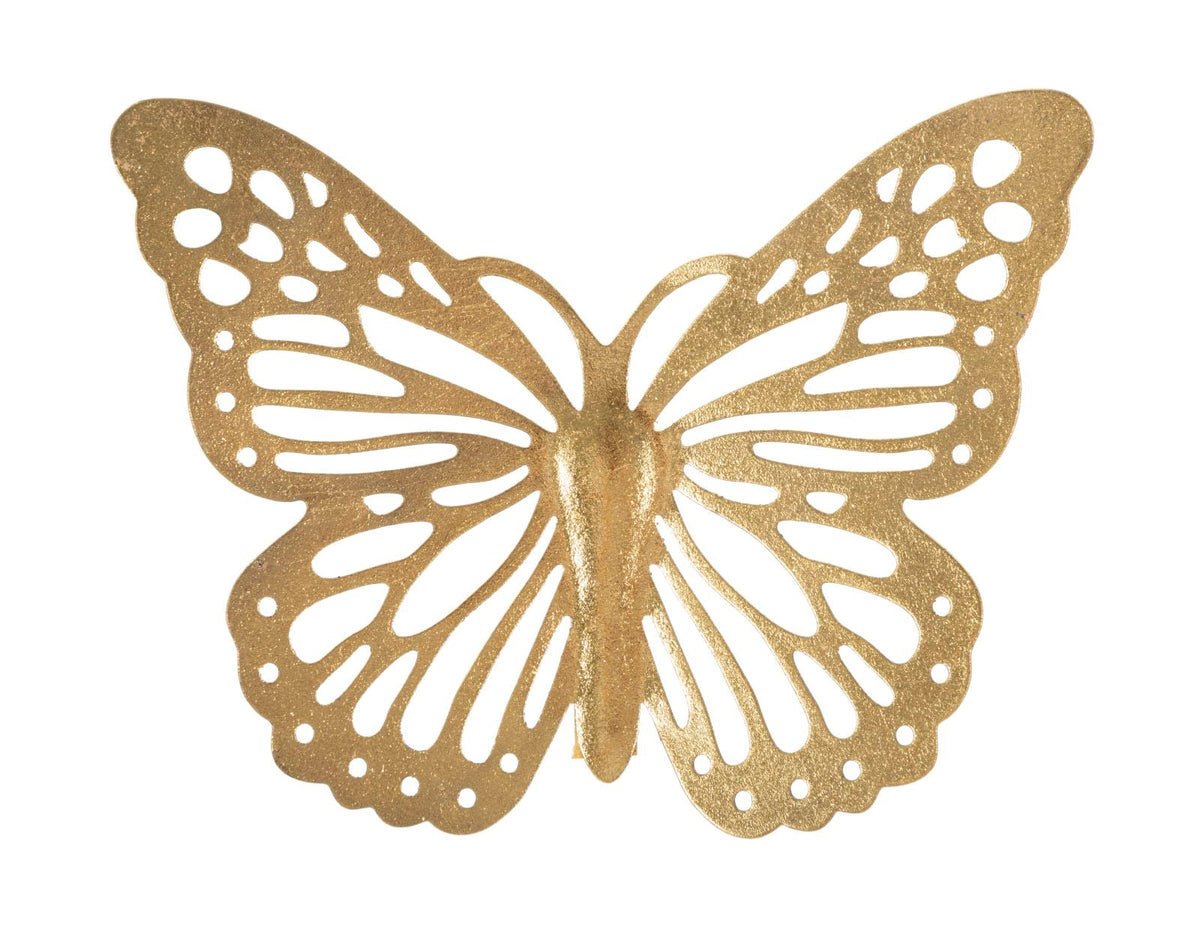 Wandpaneel Schmetterling Gold 29 cm – Wanddeko