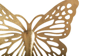 Wandpaneel Schmetterling Gold 29 cm – Wanddeko