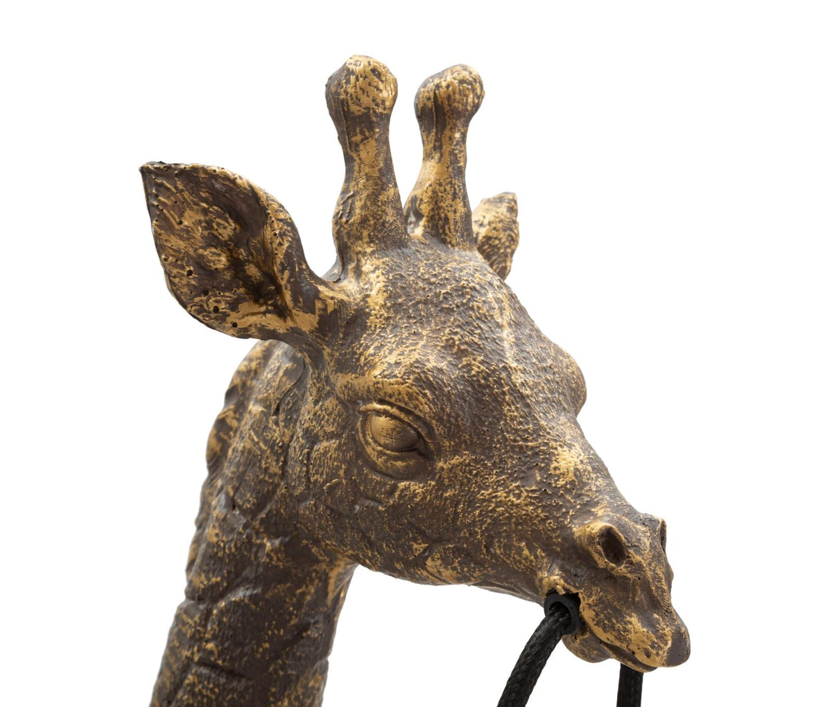 Tischlampe Giraffe Antikgold 80 cm – Tischleuchte
