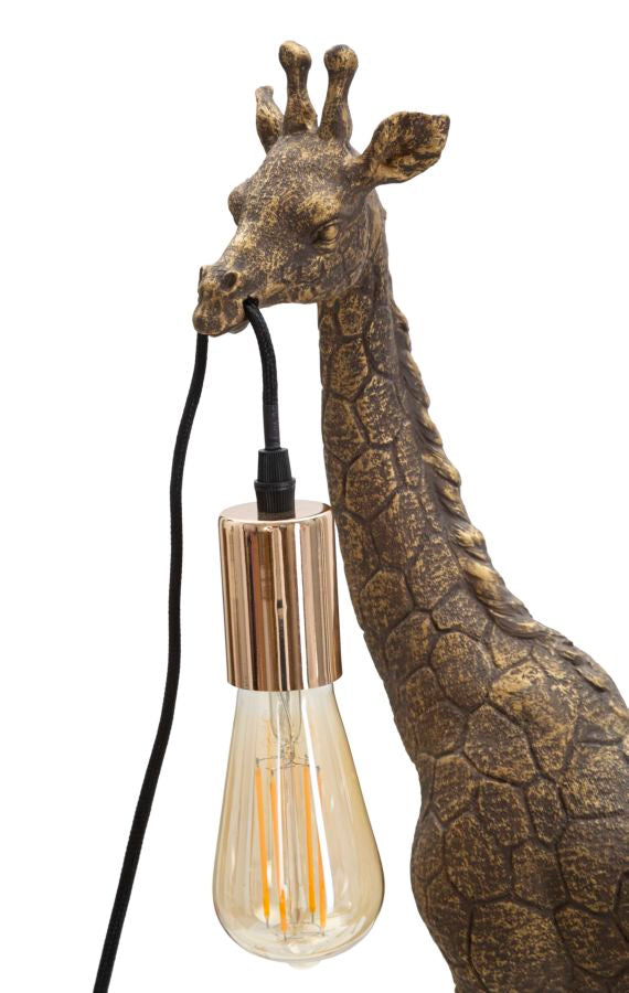 Tischlampe Giraffe Antikgold 60 cm – Tischleuchte
