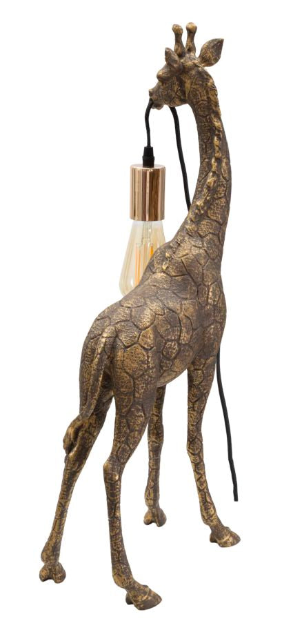 Tischlampe Giraffe Antikgold 60 cm – Tischleuchte