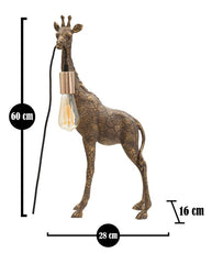 Tischlampe Giraffe Antikgold 60 cm – Tischleuchte