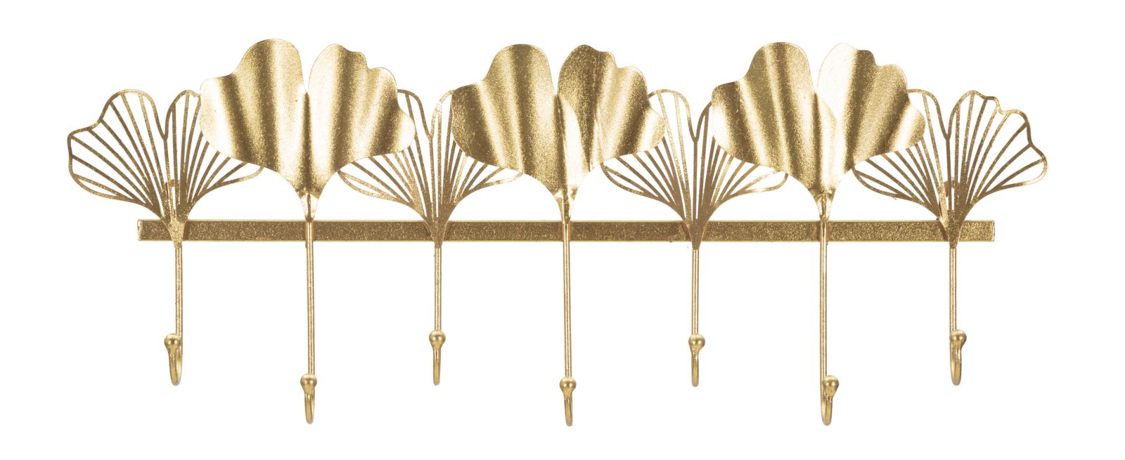Garderobe Blätter Gold 7 Haken – Hakenleiste Flur