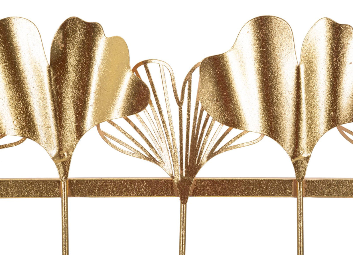 Garderobe Blätter Gold 5 Haken – Hakenleiste Flur