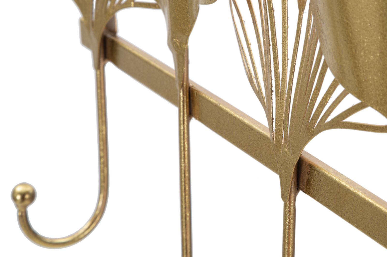 Garderobe Blätter Gold 5 Haken – Hakenleiste Flur