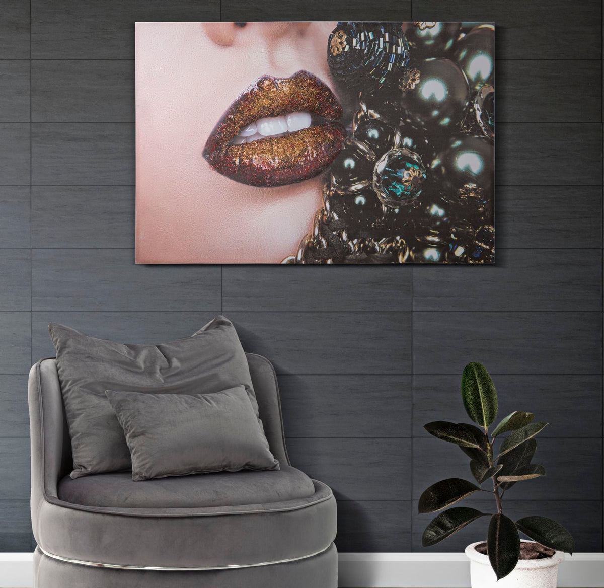 Wandbild Frau 120 cm A – Leinwandbild Deko