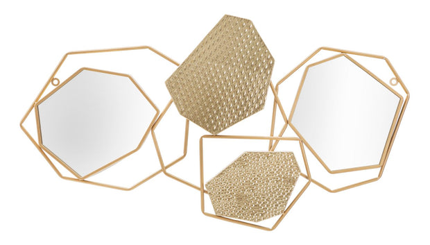 Wandspiegel Stein Gold 52 cm