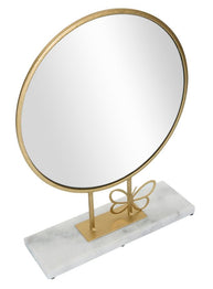 Tischspiegel Schmetterling Gold Marmor – Spiegel Deko
