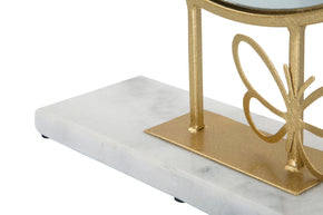 Tischspiegel Schmetterling Gold Marmor – Spiegel Deko