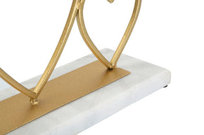 Kerzenständer Herzen Gold Marmor 3er – Kerzenhalter Deko