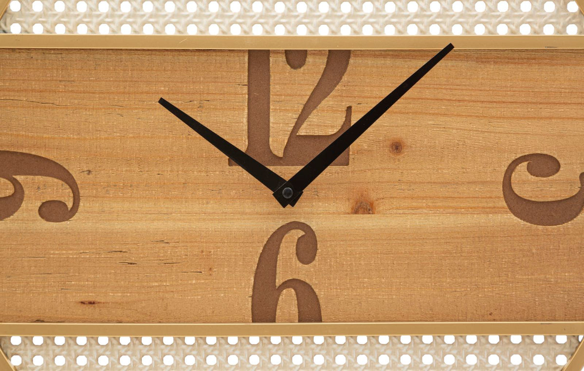 Wanduhr Fuji Bunt Wiener Geflecht – Uhr Wohnzimmer