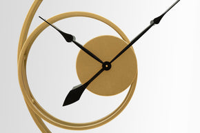 Spiegel Rund Uhr Gold 90 cm