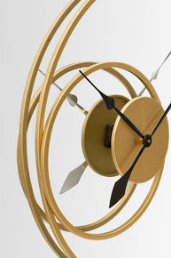 Spiegel Rund Uhr Gold 90 cm