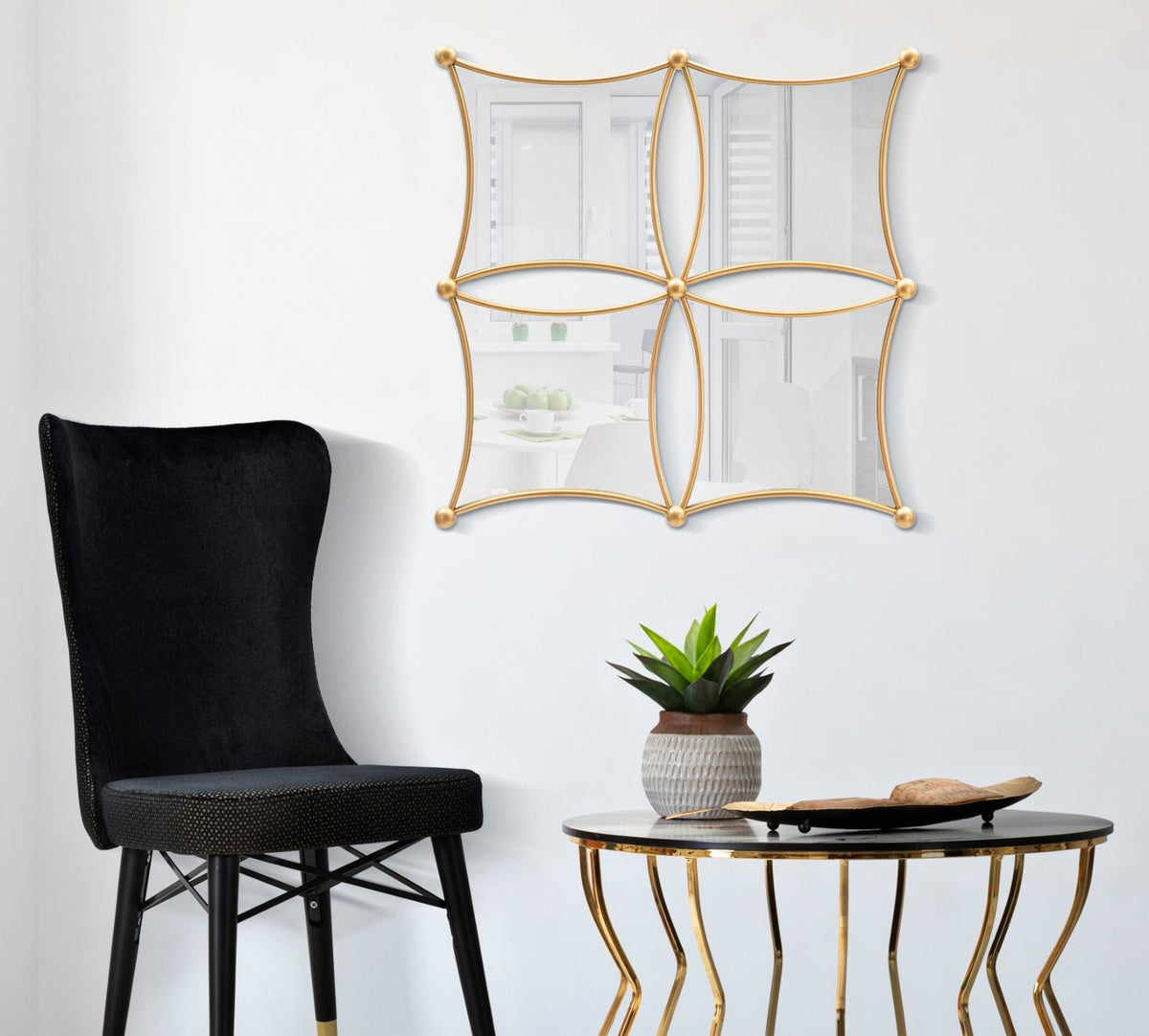 Wandspiegel Jalo Gold 68 cm