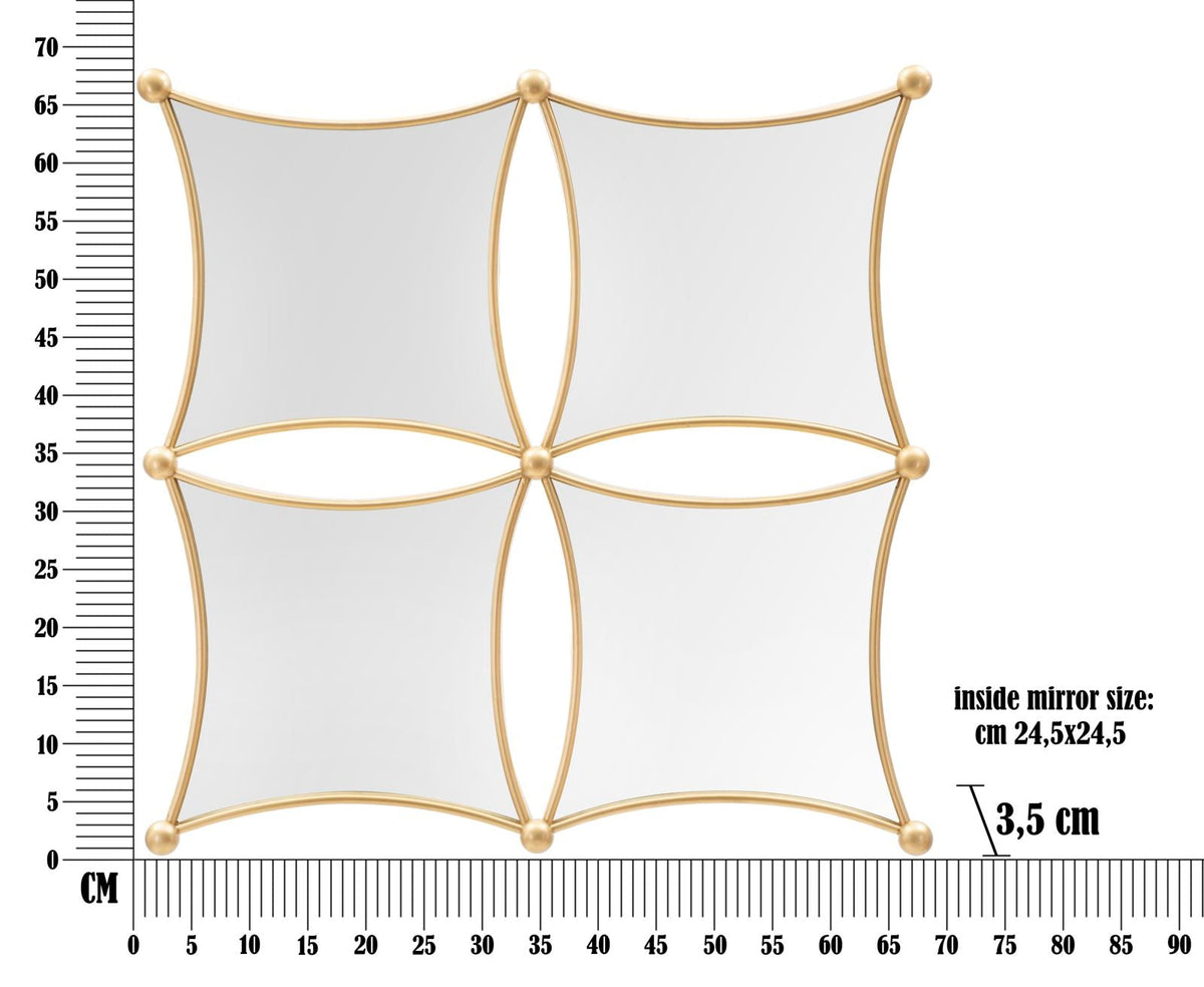 Wandspiegel Jalo Gold 68 cm