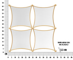 Wandspiegel Jalo Gold 68 cm