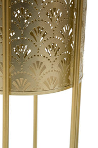 Blumenständer Golvy Gold 2er Set A – Pflanzenständer Deko