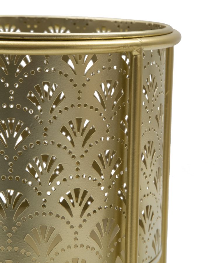 Blumenständer Golvy Gold 2er Set A – Pflanzenständer Deko
