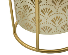 Blumenständer Golvy Gold 2er Set A – Pflanzenständer Deko